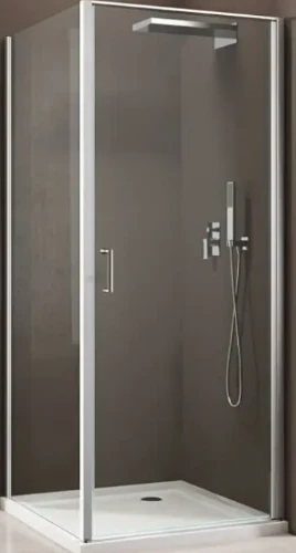 Aquaconcept 410.003.000.011.101.109 Aquaconcept Factor 410 douchezijpaneel 870-890 mm - chroom blinkend - transparant - glasbewerking: Aquaclean