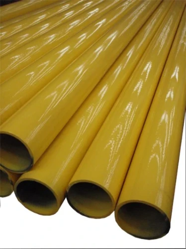 Arcelor ISFDN050Y Arcelor ISO Forte/H gelaste buis gelakt 2 (lengte 6m) - geel RAL 1018 - S195T Vlgs EN 10255 Type H - voor draadtoepassingen - prijs per meter