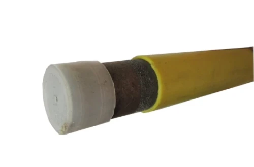 Arcelor POLYZISFDN032Y Arcelor Poly-Z Forte gelaste buis PE-mantel 5/4 (lengte 6m) - geel - S195T Vlgs EN 10255 Type H - voor draadtoepassingen - prijs per meter