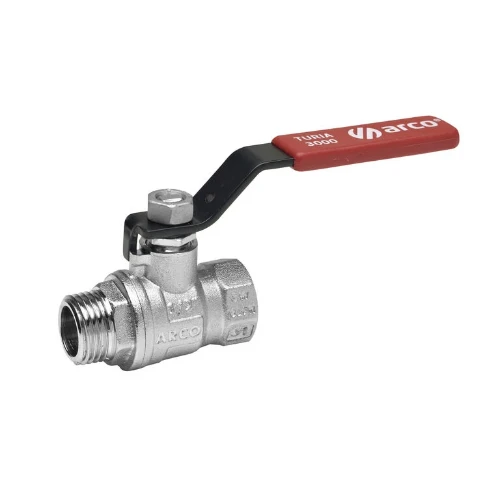 Arco 0112508 Arco Turia bolkraan met hendel (rood) MF 3/8 x 3/8