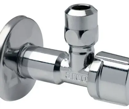 Arco A-80 hoekstopbolkraan MF 1/2 x 10 mm - chroom - lange moer NOV742