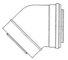 Atag Bocht d: 80 45 d-p atag (vervangt RB0845IU) 0RB08N4P0