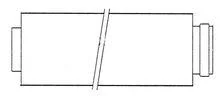 Atag Concentrische rookgasbuis Atag 80/125mm 250mm 0RP12C2A0