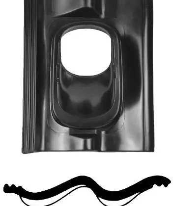 Atag Dakpan sneldek 25-45 d: 125 zwart d-pe atag (vervangt RPS125PZ) 0RA12RTP0