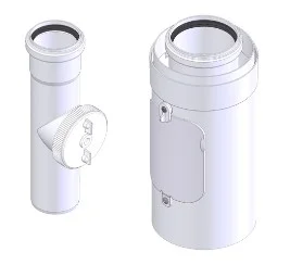 Atag Inspectie t-stuk d: 100/150 d-p/a atag (vervangt RT1015PU) 0RT15CIA0