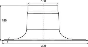 Atag Plakplaat dakdoorv. d: 150 d-a atag (vervangt RPD150AU) 0RX000050