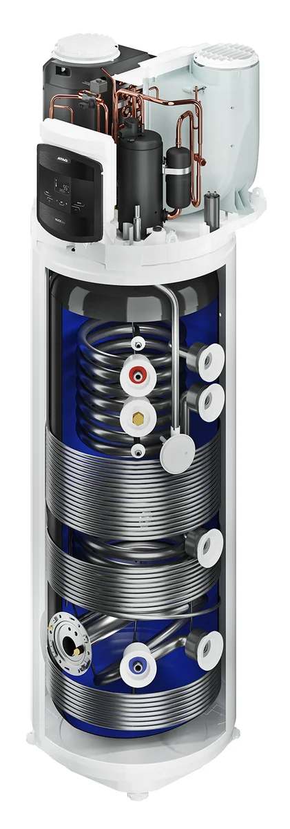 Atag Warmtepompboiler Atag Energion 250l XL staal geëmailleerd monobloc A+ Nuos Plus 250 3069810