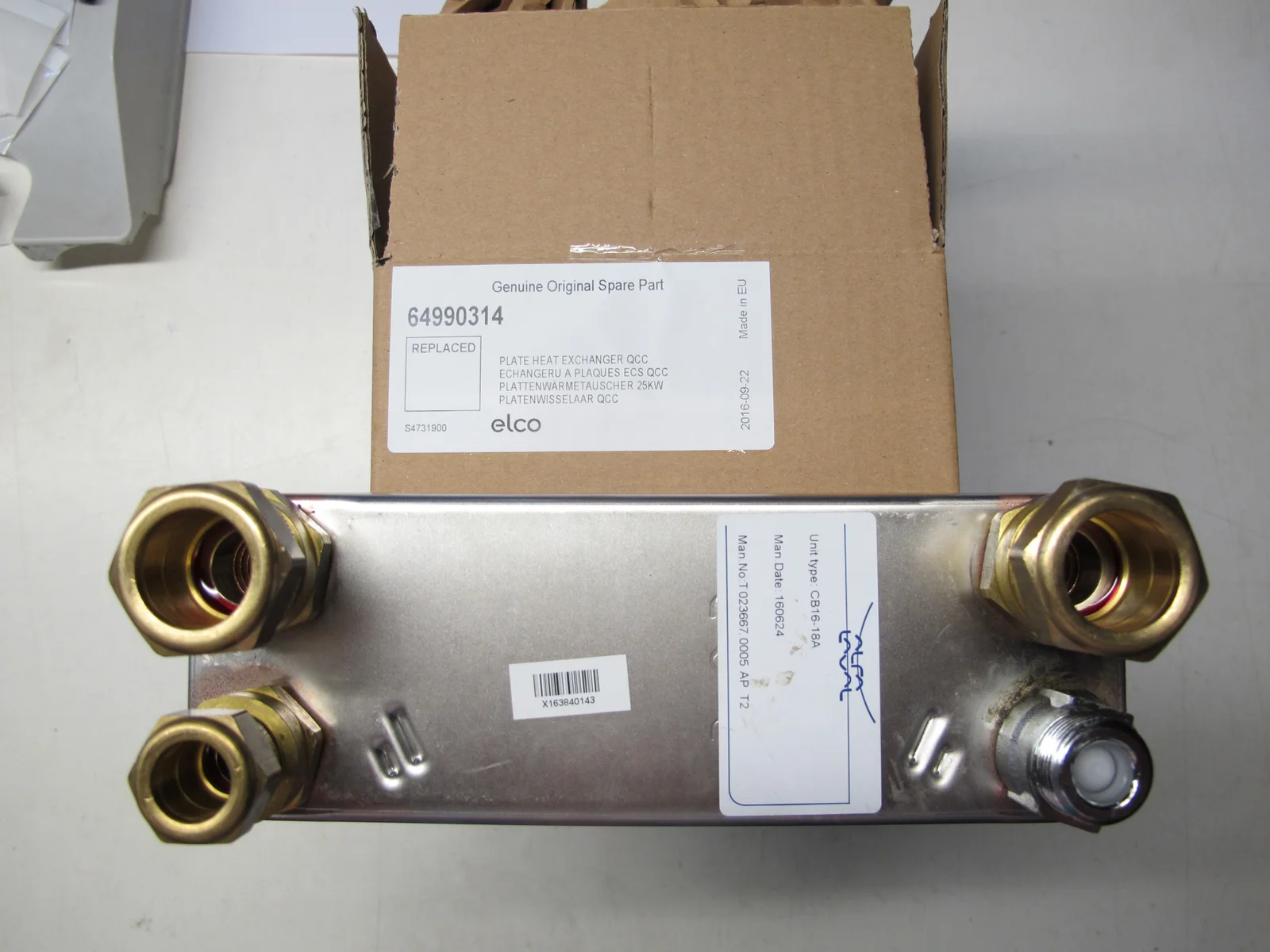 Atag Platenwisselaar QCC atag 64990314