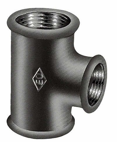 Atusa Zwart 130 verloop T-stuk FFF 4/4 x 4/4 x 3/4 E1300006652