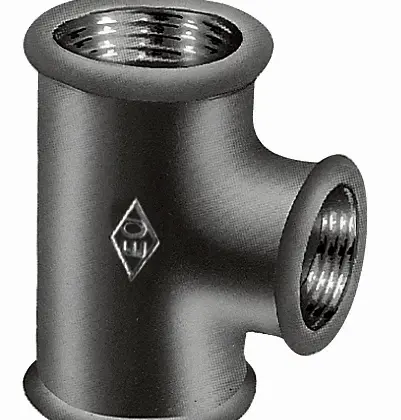 Atusa E1300007742 Atusa Zwart 130 verloop T-stuk FFF 5/4 x 5/4 x 1/2