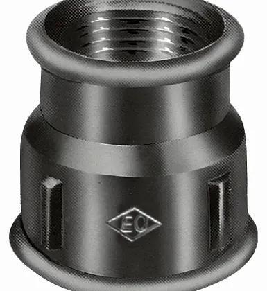 Atusa E2400000872 Atusa Zwart 240 verloop mof FF 6/4 x 5/4