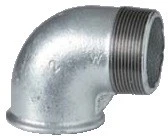 Atusa F0920100092 Atusa Galva 092 knie 90° MF 2 x 2