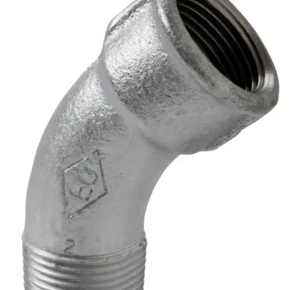 Atusa Draadbocht zwart gietijzer 3/8" MF 45° Atusa fig 40 E0400000032