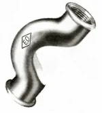 Atusa Draadpasseerbocht zwart gietijzer 1/2" FF Atusa fig 85 E0850000042