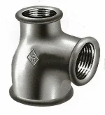 Atusa Draadverloop-T zwart gietijzer 1" x 1/2" x 1/2" FFF Atusa fig 130R E1300006442