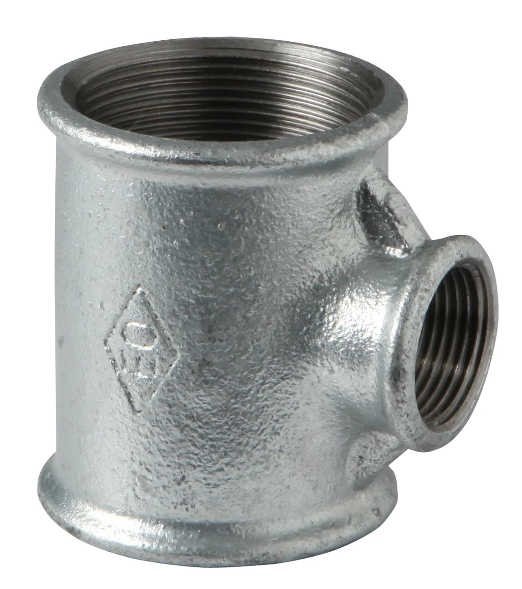 Atusa Draadverloop-T zwart gietijzer 2.1/2" x 1" x 2.1/2" FFF Atusa fig 130R E1300011002