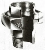 Atusa Draad-3-delige koppeling MF zwart gietijzer 2" Atusa fig 331 E3310000092