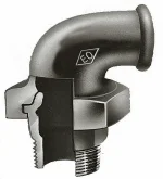 Atusa Draad-3-delige kniekoppeling MF galva gietijzer 1" Atusa fig 98 F0980100062