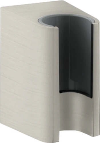 Axor 45721800 Axor One wandhouder voor doucheslangen met een cilindrische moer - Stainless Steel Optic