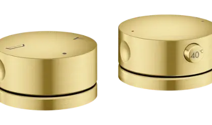 Axor 48470950 Hansgrohe Axor One 2-gats badthermostaat badrandmontage - Brushed Brass