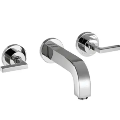 Axor Afbouwdeel inbouwmengkraan Axor Citterio geschikt voor wastafel (inbouw in muur) thermostatisch wit/chroom 39147000