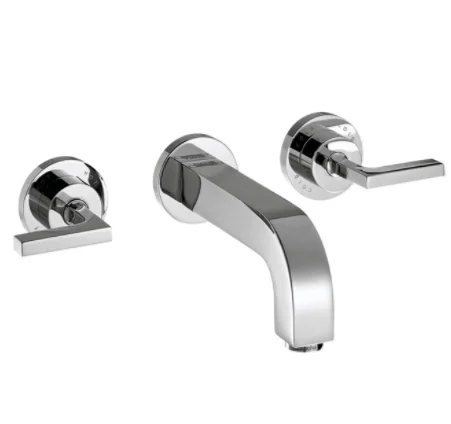Axor Afbouwdeel inbouwmengkraan Axor Citterio geschikt voor wastafel (inbouw in muur) thermostatisch wit/chroom 39147000