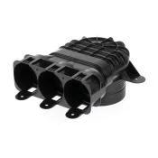 Begetube Profi-Air haaks ventielaansluitstuk DN125 - 3 x 63 mm - kort model 010080363