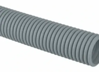 Begetube 010256350 Begetube Profi-Air Carbo-Line ventilatieflexibel 63 mm (rollengte 50m) - donkergrijs - antistatisch en antibacterieel - prijs per meter