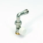 Begetube thermostatiseerbare rechte radiatorkraan met bocht 1/2 x M24 121040052