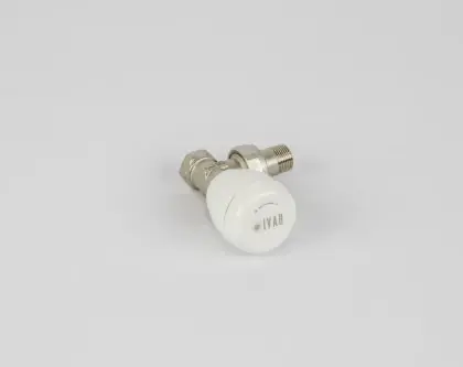 Begetube 130024025 Begetube handbediende haakse radiatorkraan 3/8 x 3/8 - vast handwiel
