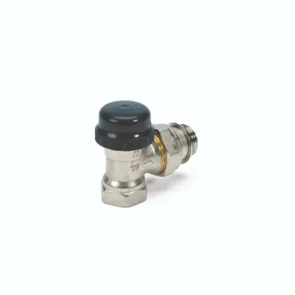 Begetube 134040026 Begetube thermostatiseerbare haakse radiatorkraan 1/2 x 1/2 - instelbare Kv-waarden