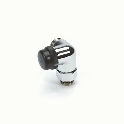 Begetube 190210052 Begetube Optima thermostatiseerbare dubbel haakse radiatorkraan Links 1/2 x M24 - met instelbare Kv-waarden - chroom