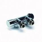 Begetube 190810052 Begetube Optima thermostatiseerbaar H-stuk 50-100% muuraansluiting 1/2 x M24 - instelbare Kv-waarden - chroom