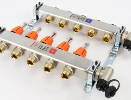 Begetube 261102205 Begetube UFH inox collectorset voor vloerverwarming met topmeters