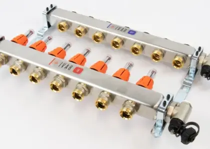 Begetube 261102207 Begetube UFH inox collectorset voor vloerverwarming met topmeters