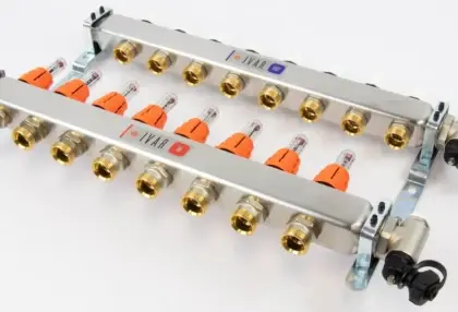Begetube 261102208 Begetube UFH inox collectorset voor vloerverwarming met topmeters