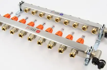 Begetube 261102209 Begetube UFH inox collectorset voor vloerverwarming met topmeters
