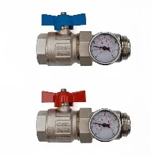 Begetube collectoraansluitset - bolkranen - thermometers - 5/4 x 5/4 278130100