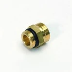 Begetube messing verloop nippel MM 1/2 x M24 - met O-ring 300000552
