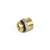 Begetube messing verloop nippel MM 1/2 x EK3/4 - met O-ring 300000555