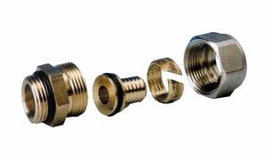 Begetube 301010509 Begetube rechte klemkoppeling MF 14/2 x 1/2 M - VPE buis - met O-ring