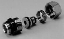 Begetube rechte klemkoppeling MF 18/2 Alu x 1/2 M - Alpex buis - met O-ring 301010530