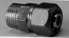 Begetube 304010735 Begetube rechte klemkoppeling MF 20/2 Alu x 3/4 M - Alpex buis