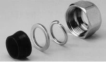 Begetube klemkoppeling M24 x 15/1 - dunwandige buis - (zak 2st) - prijs per stuk 500570212