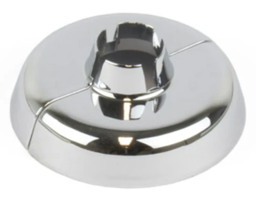 Begetube Optima afdekrozet enkel - chroom 611002115