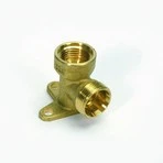 Begetube 613260052 Begetube messing muurplaat 90° MF 1/2 x M24 M