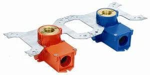 Begetube 622261052 Begetube muurinbouwdoos voor holle wanden 90° FM 1/2 x M24 - rood - met bevestigingsbeugel