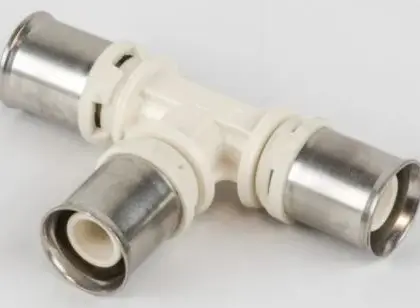 Begetube 88626300 Begetube (88626300) PPSU kunststof pers T-stuk 90° FFF 26 x 26 x 26 mm