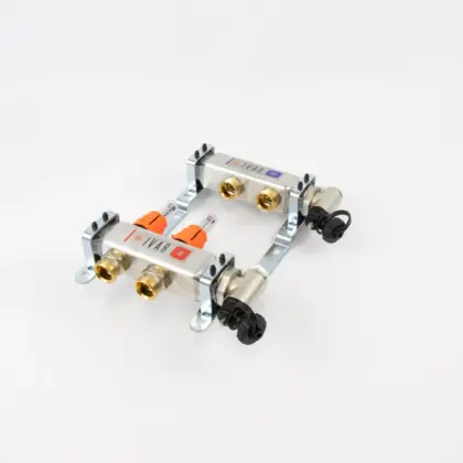 Begetube Collector voor vloerverwarming inox Begetube 1" + 2 x 3/4" met ontluchting