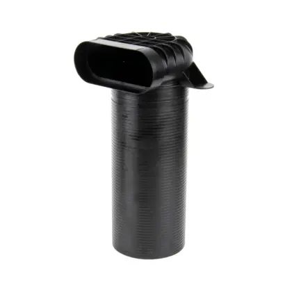 Begetube Haaks ventielaansluitstuk Oval Duct naar DN125 lang model 010081000